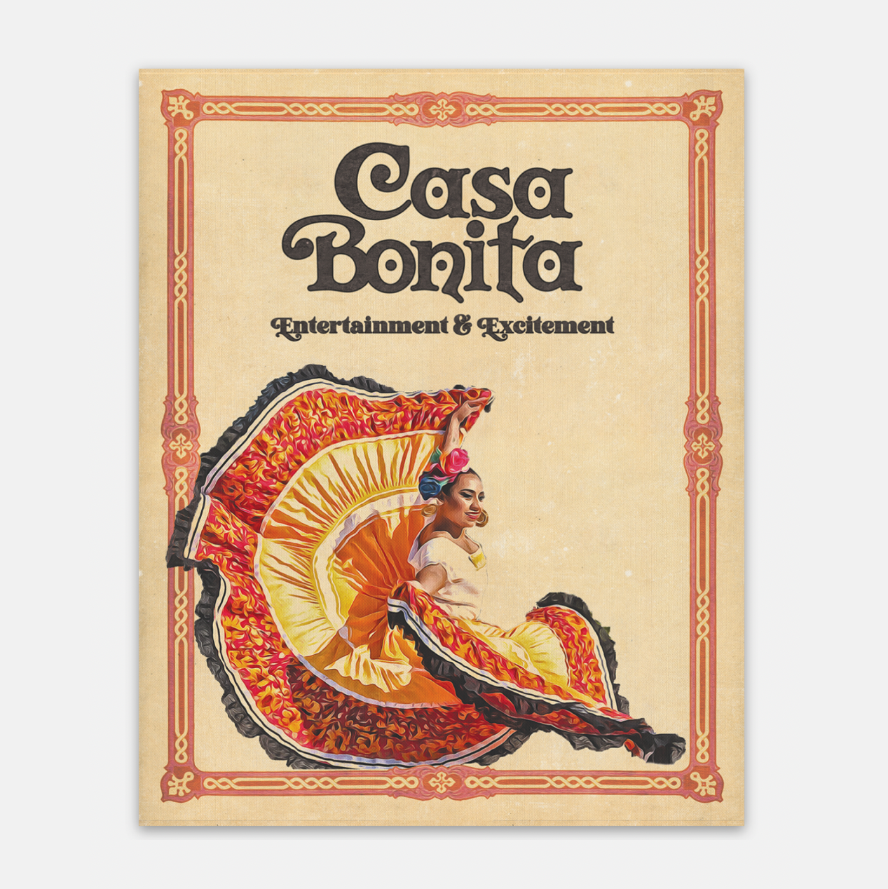 Casa Bonita Dancing Girl Magnet