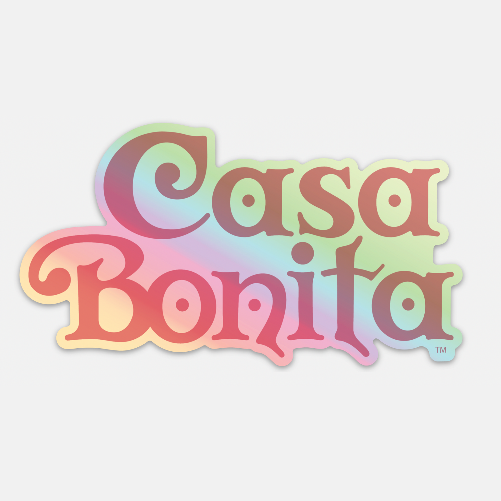 Casa Bonita Holographic Logo Sticker