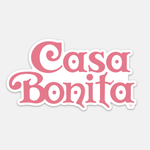 Casa Bonita Pink Logo Die Cut Sticker