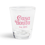 Casa Bonita Pink Est Logo Shot Glass