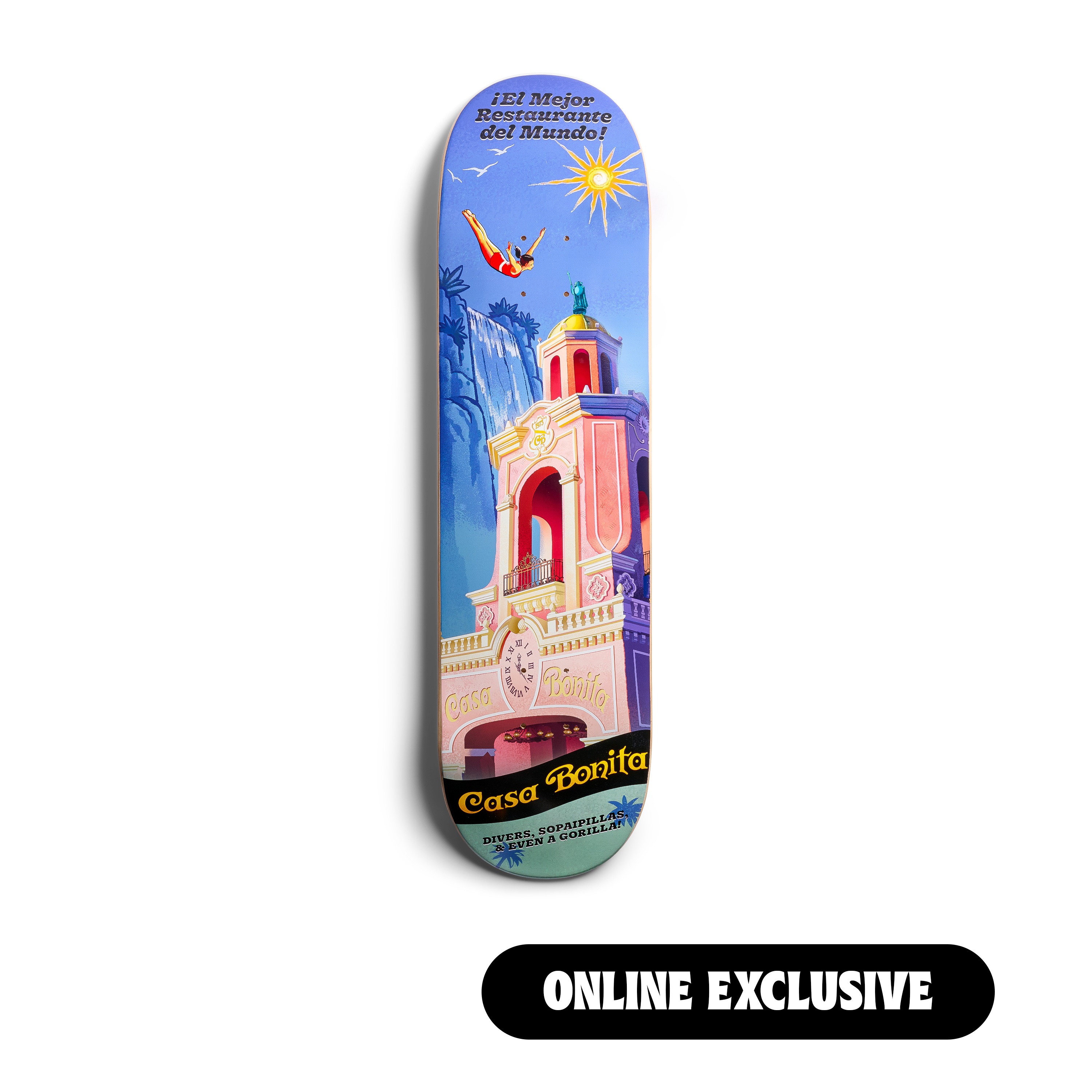 Casa Bonita Greatest Restaurant in the World Skateboard Deck