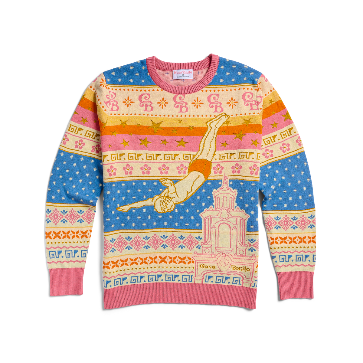 Casa Bonita Retro Diver Ugly Christmas Sweater