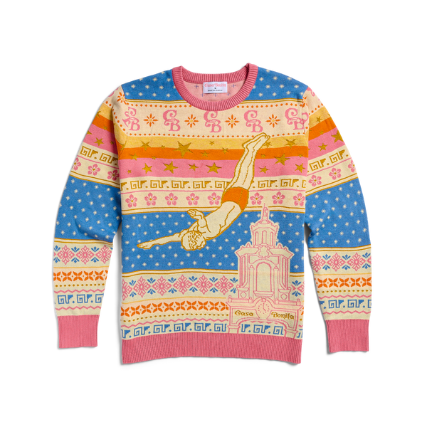 Casa Bonita Retro Diver Ugly Christmas Sweater