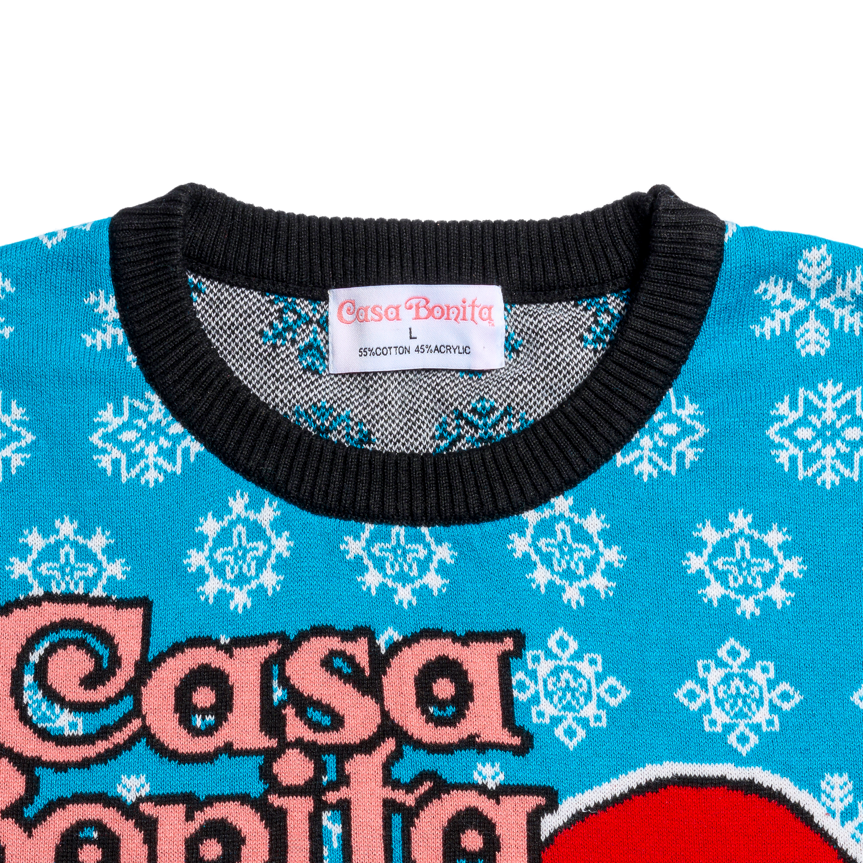 Casa Bonita Snowy Tower Ugly Christmas Sweater