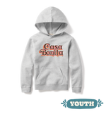 Casa Bonita Youth Ash Gray Retro Logo Hoodie