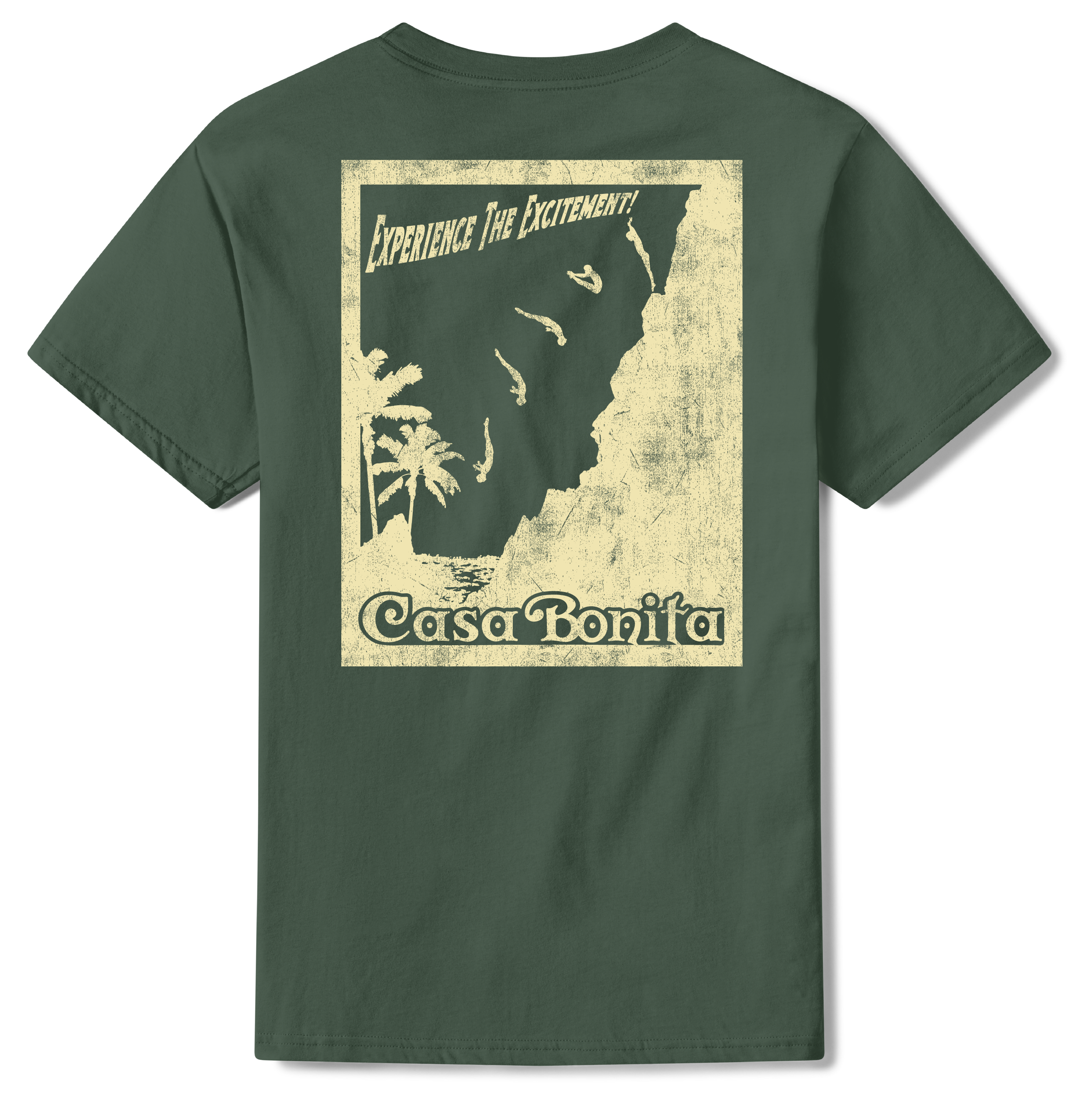 Casa Bonita Hunter Green Acapulco Diver T-Shirt