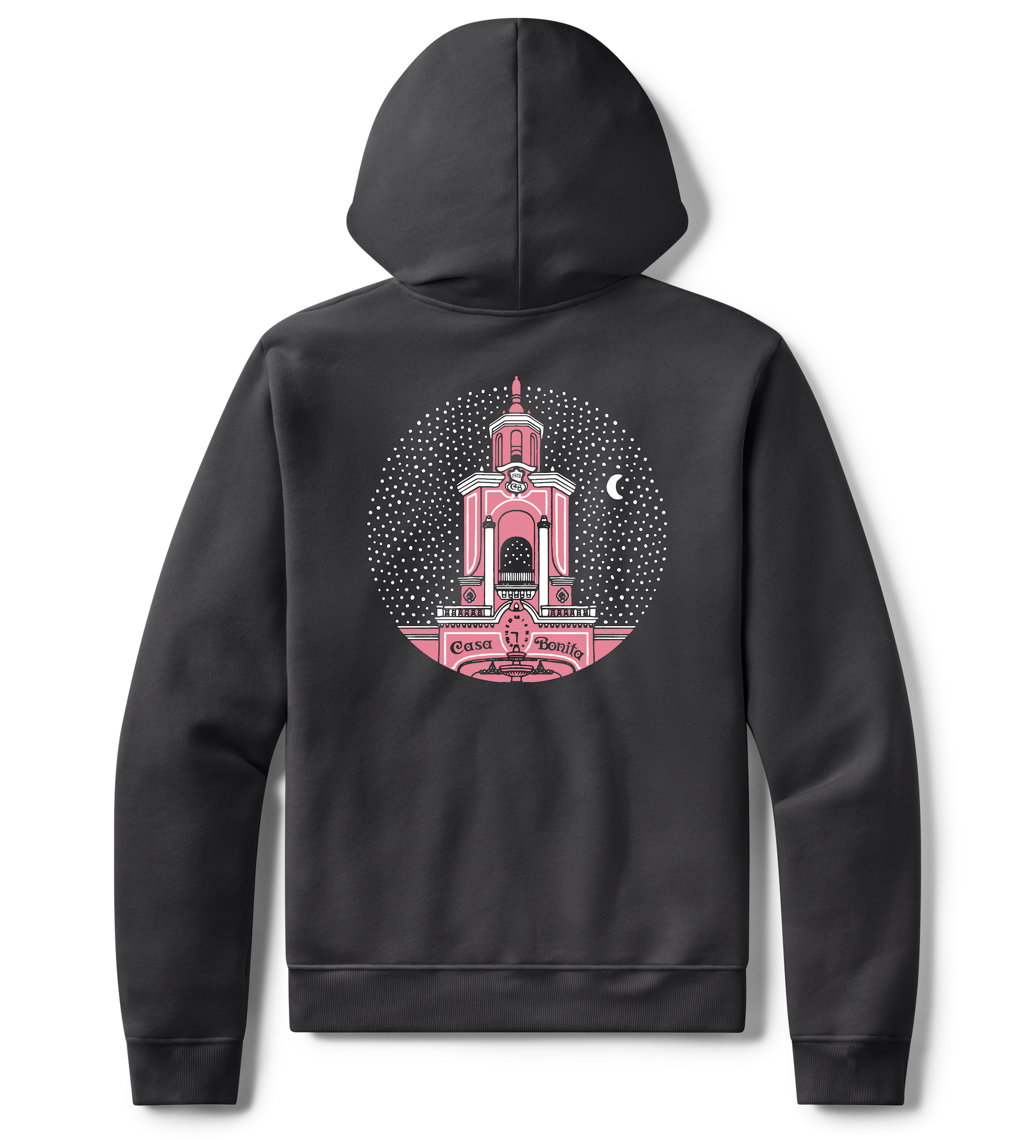 Casa Bonita Black Twilight Tower Full Zip Hoodie