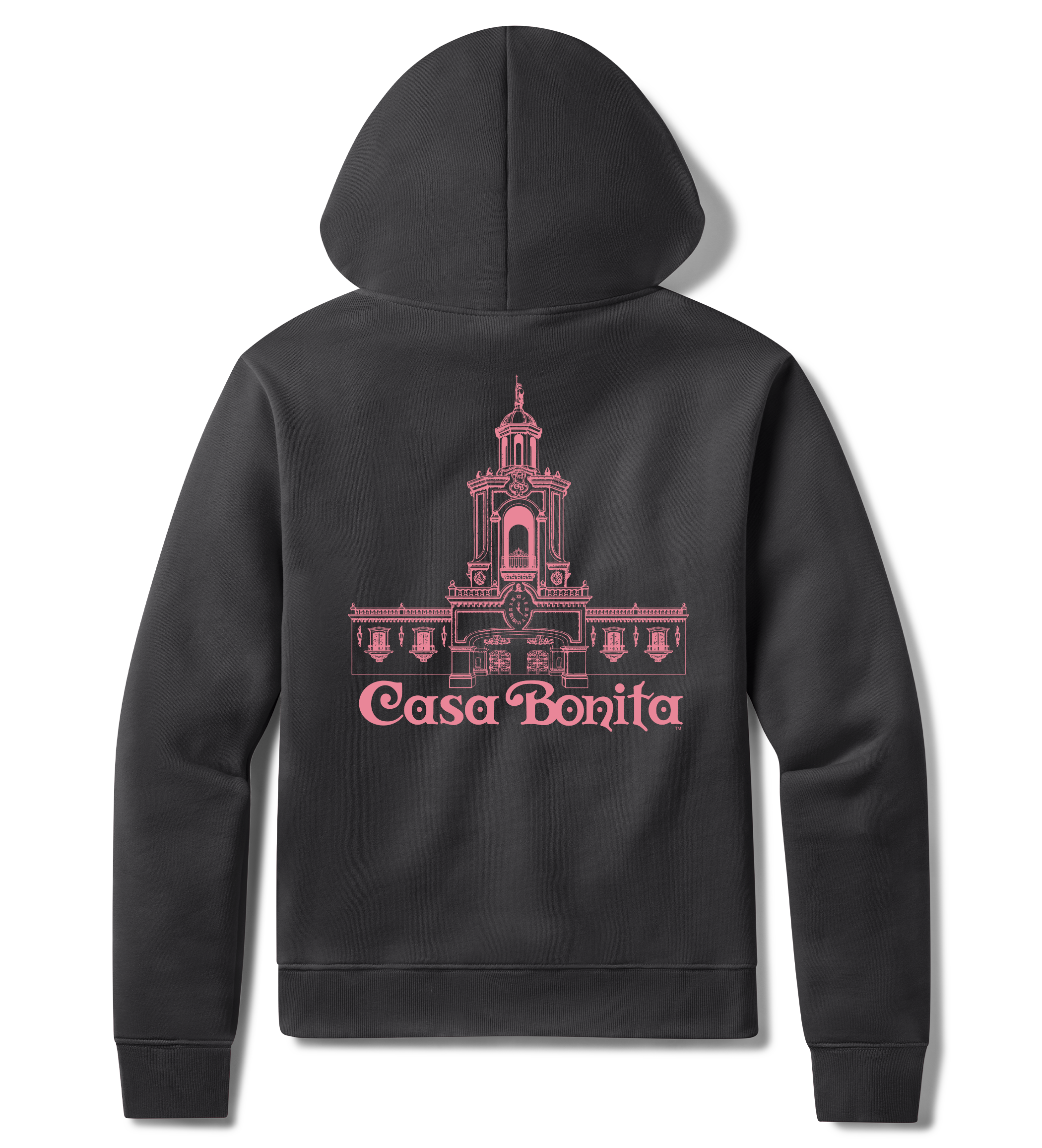 Casa Bonita Black Landmark Tower Full Zip Hoodie