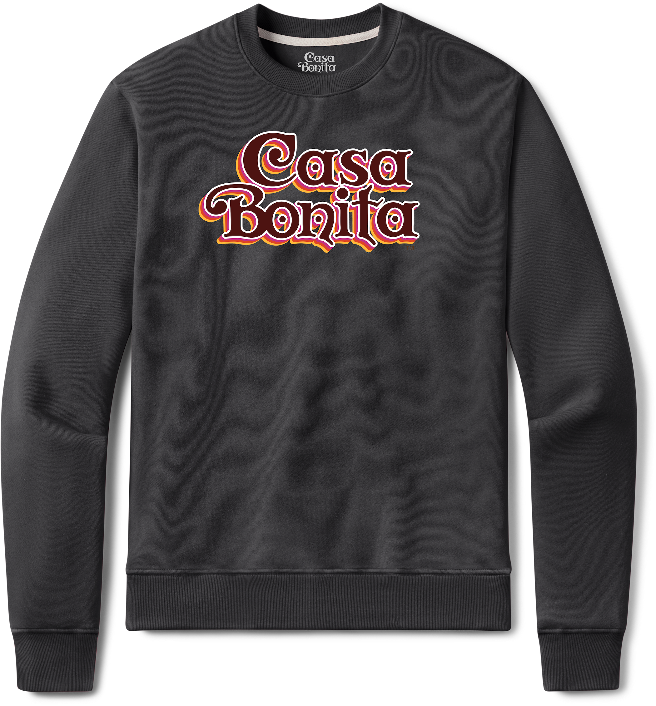 Casa Bonita Black Stack Crew Sweatshirt
