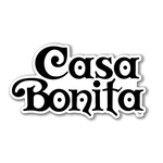 Casa Bonita Black Wordmark Die Cut Sticker