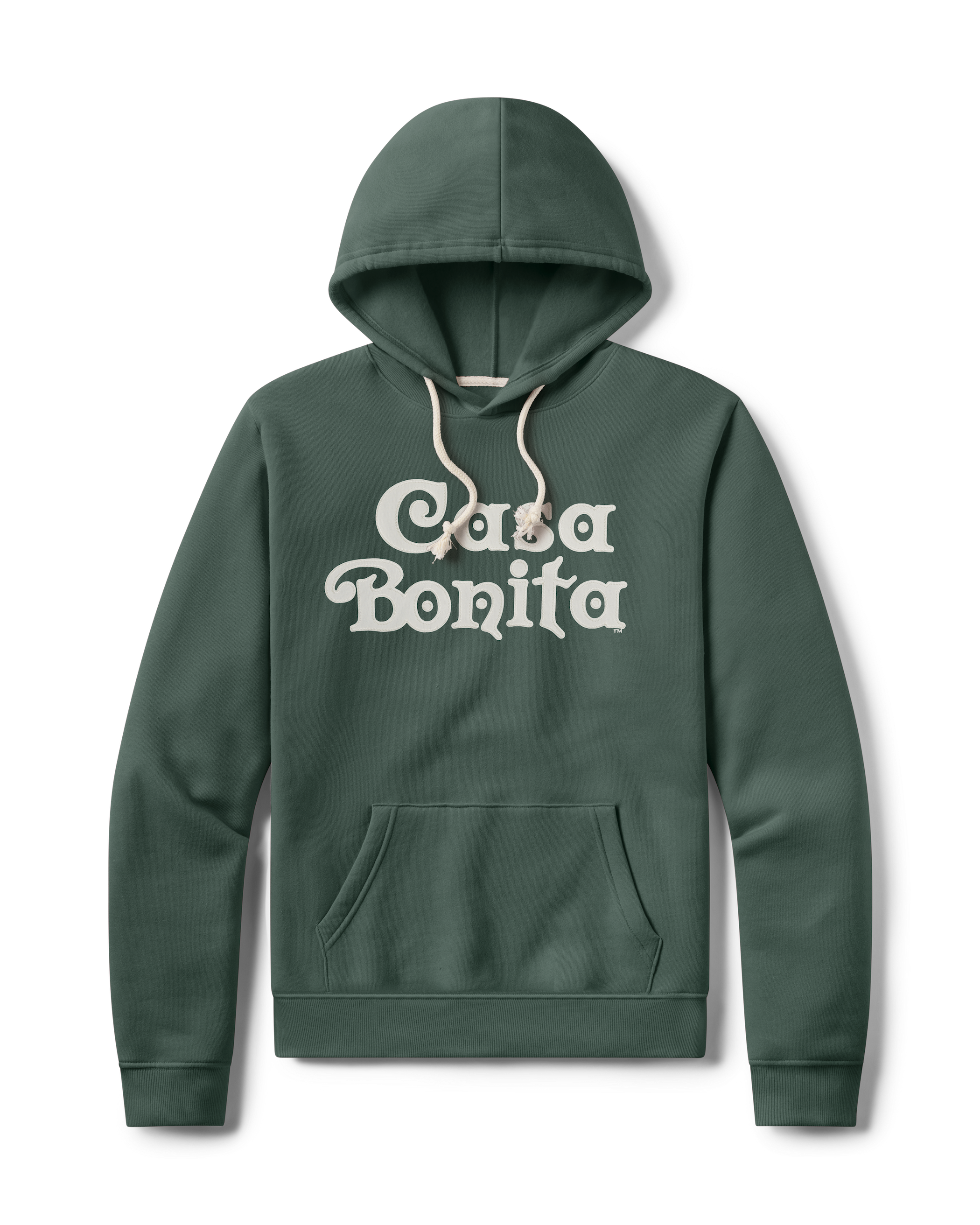 Casa Bonita Green Applique Logo Hoodie