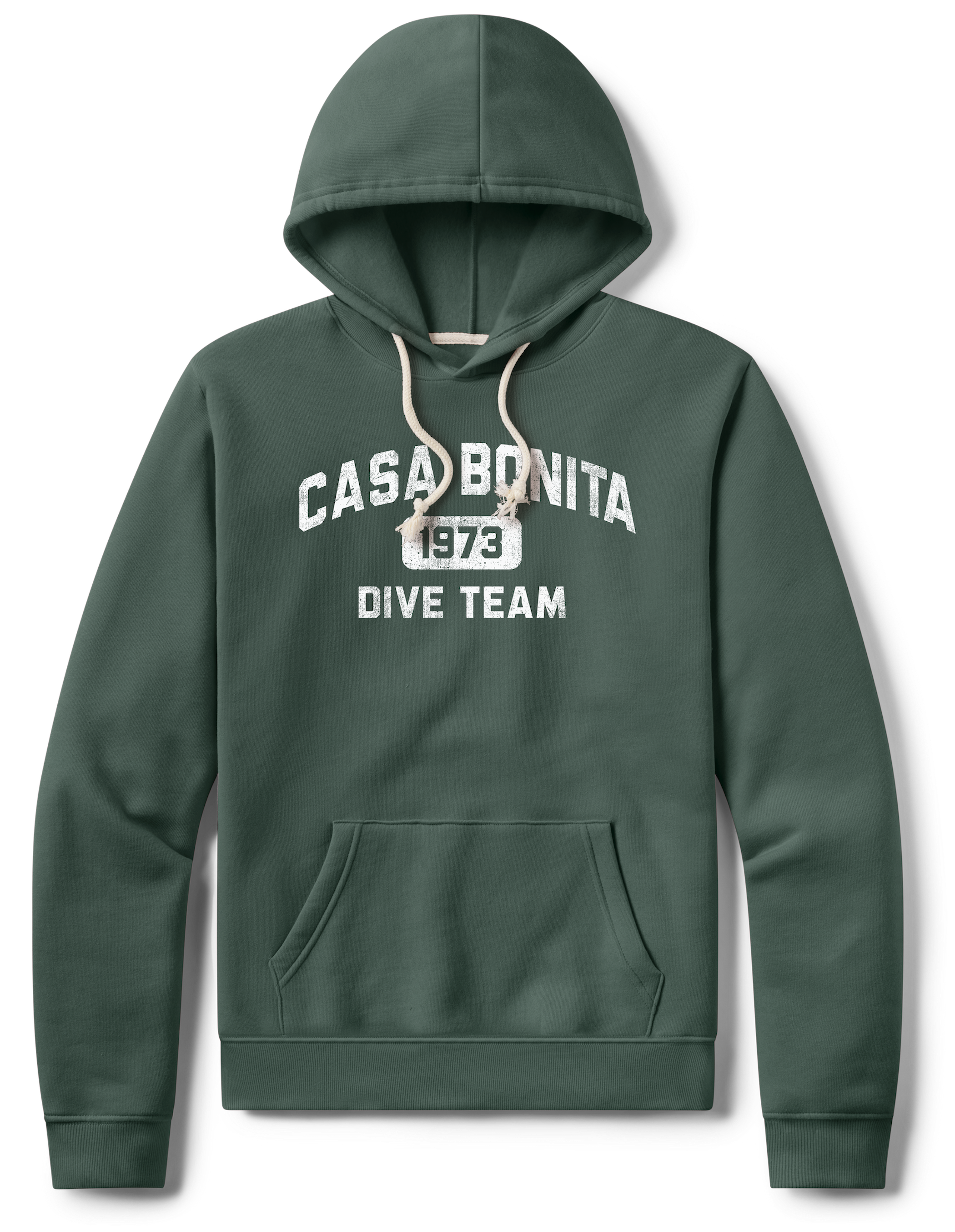 Casa Bonita Hunter Green Dive Team Hoodie