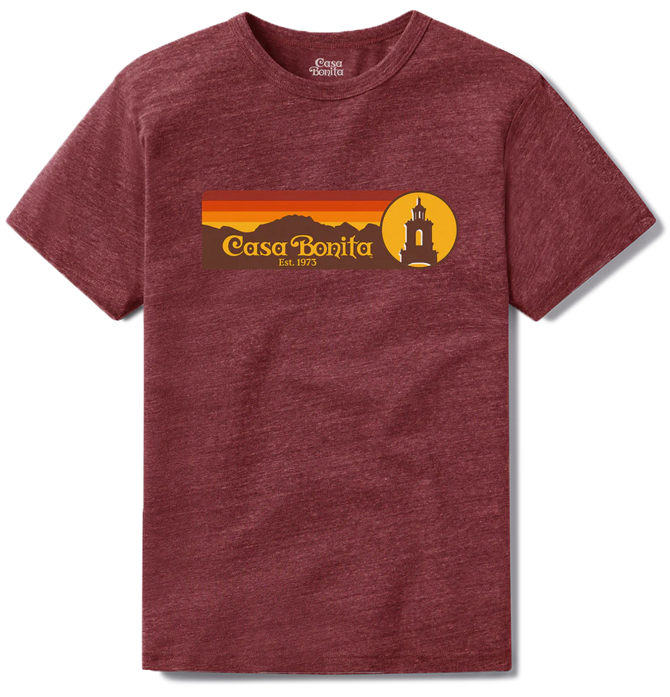 Casa Bonita Maroon Front Range T-Shirt