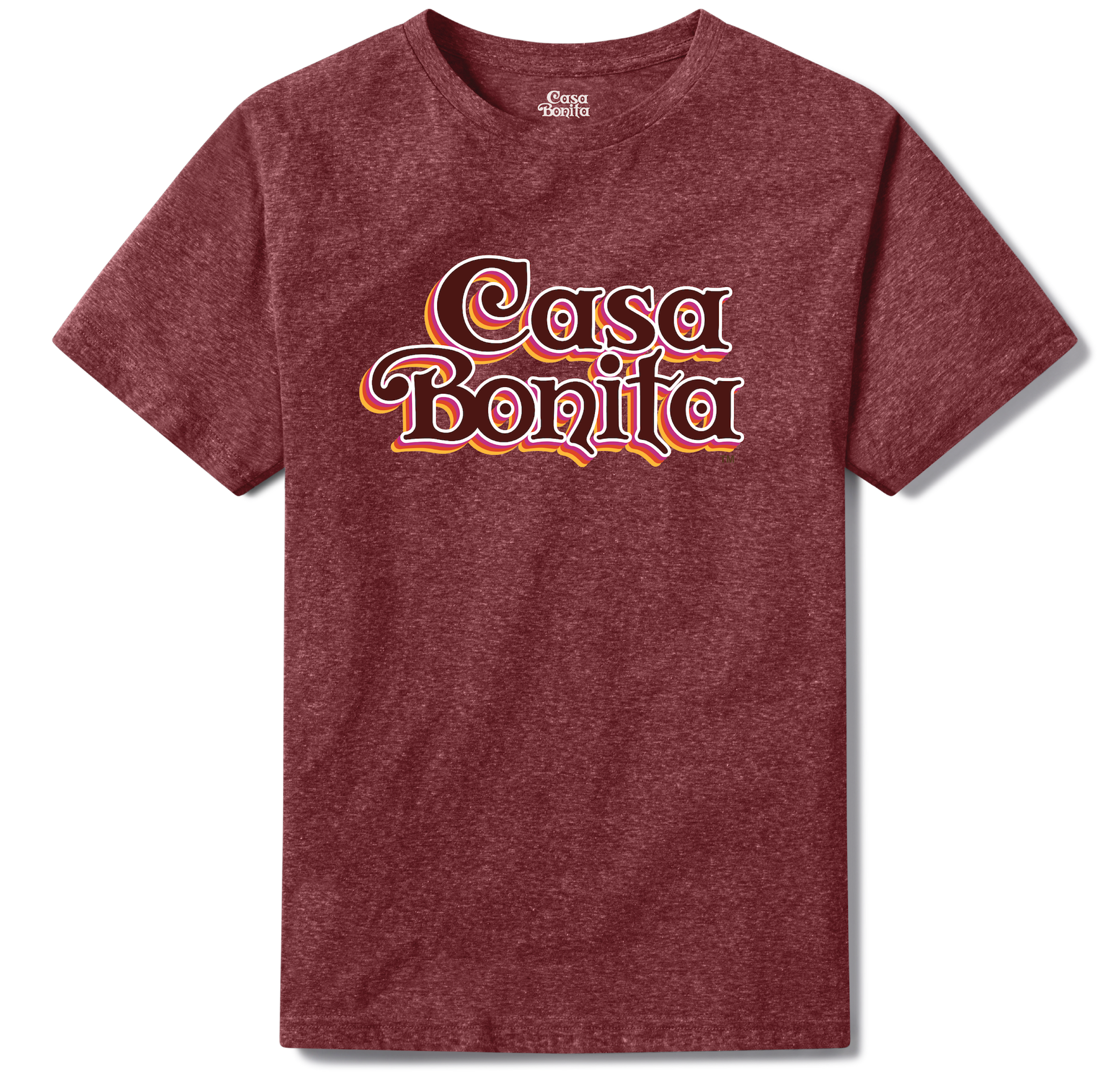 Casa Bonita Maroon Retro Logo T-Shirt