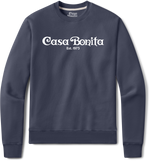 Casa Bonita Navy Est Logo Crew Sweatshirt