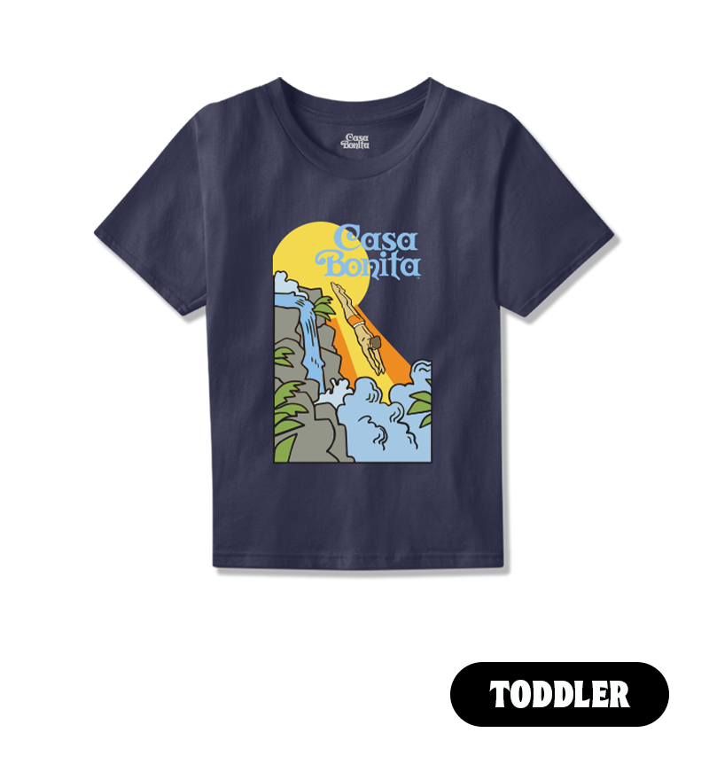 Casa Bonita Toddler Navy Retro Diver T-Shirt
