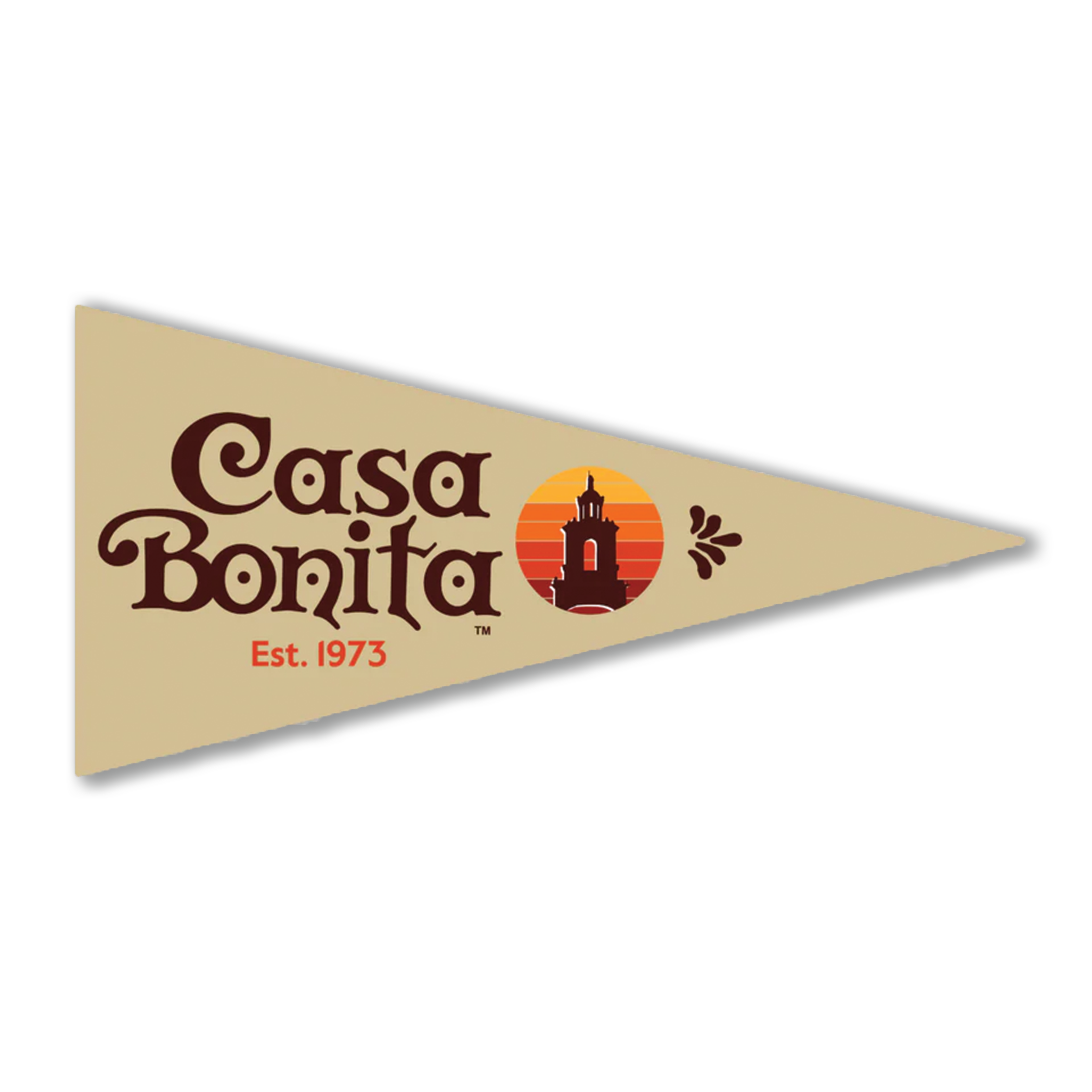 Casa Bonita Pennant Die Cut Sticker