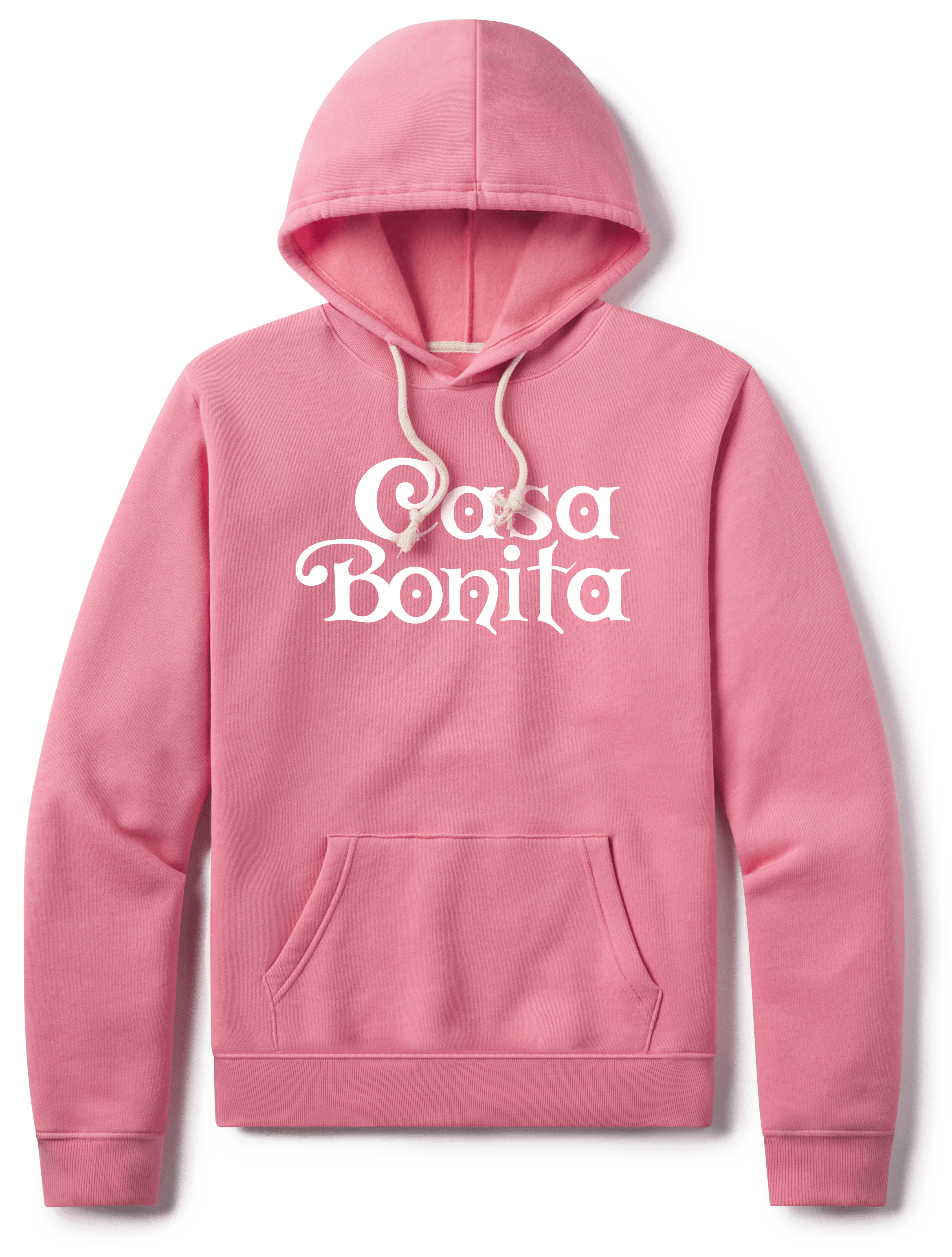 Casa Bonita Pink Distressed Wordmark Hoodie