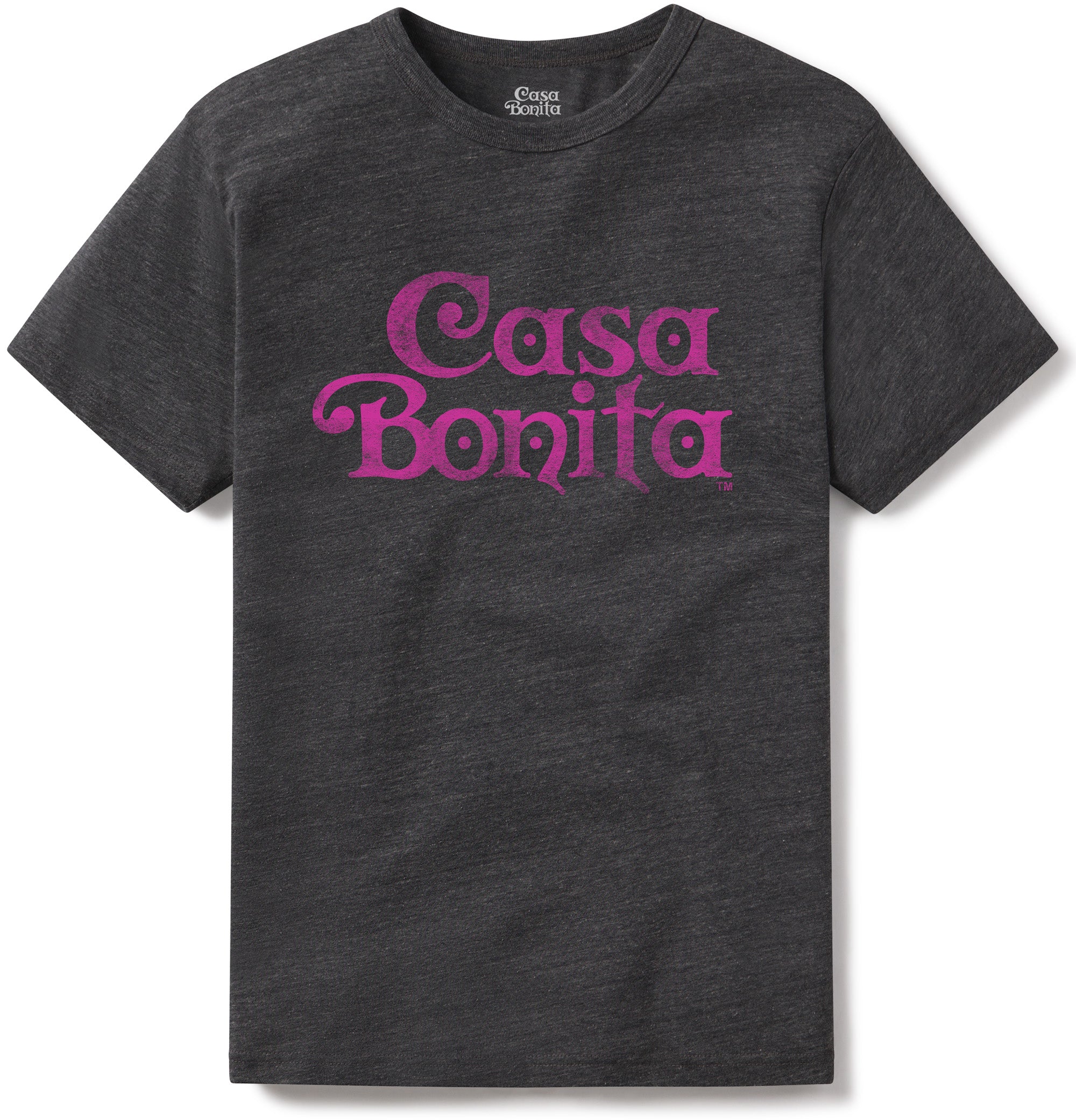 Casa Bonita Gray Distressed Wordmark T-Shirt