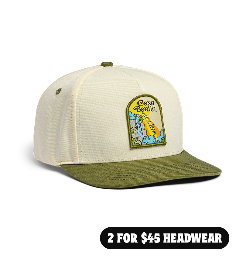Casa Bonita Cream Two-Tone Retro Diver A-Frame Hat