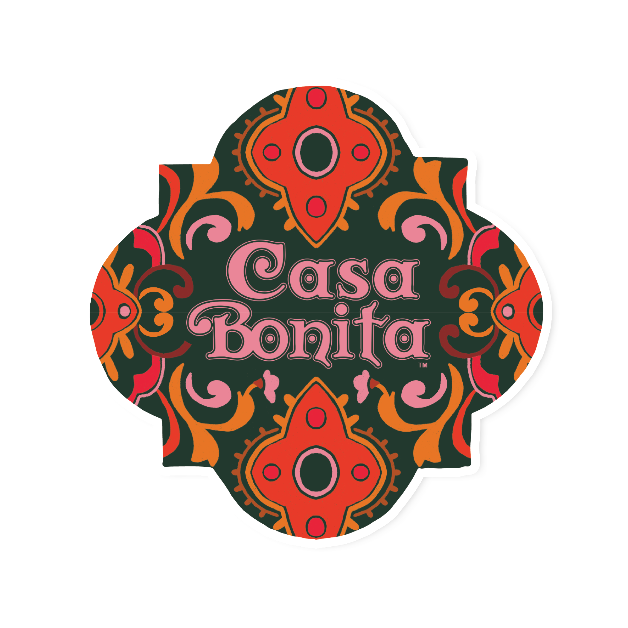 Casa Bonita Sopaipilla Flag Die Cut Sticker