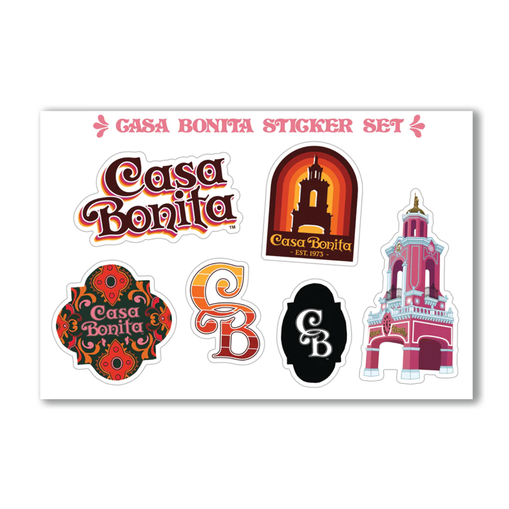 Casa Bonita Sticker Sheet