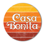 Casa Bonita Sunset Circle Magnet