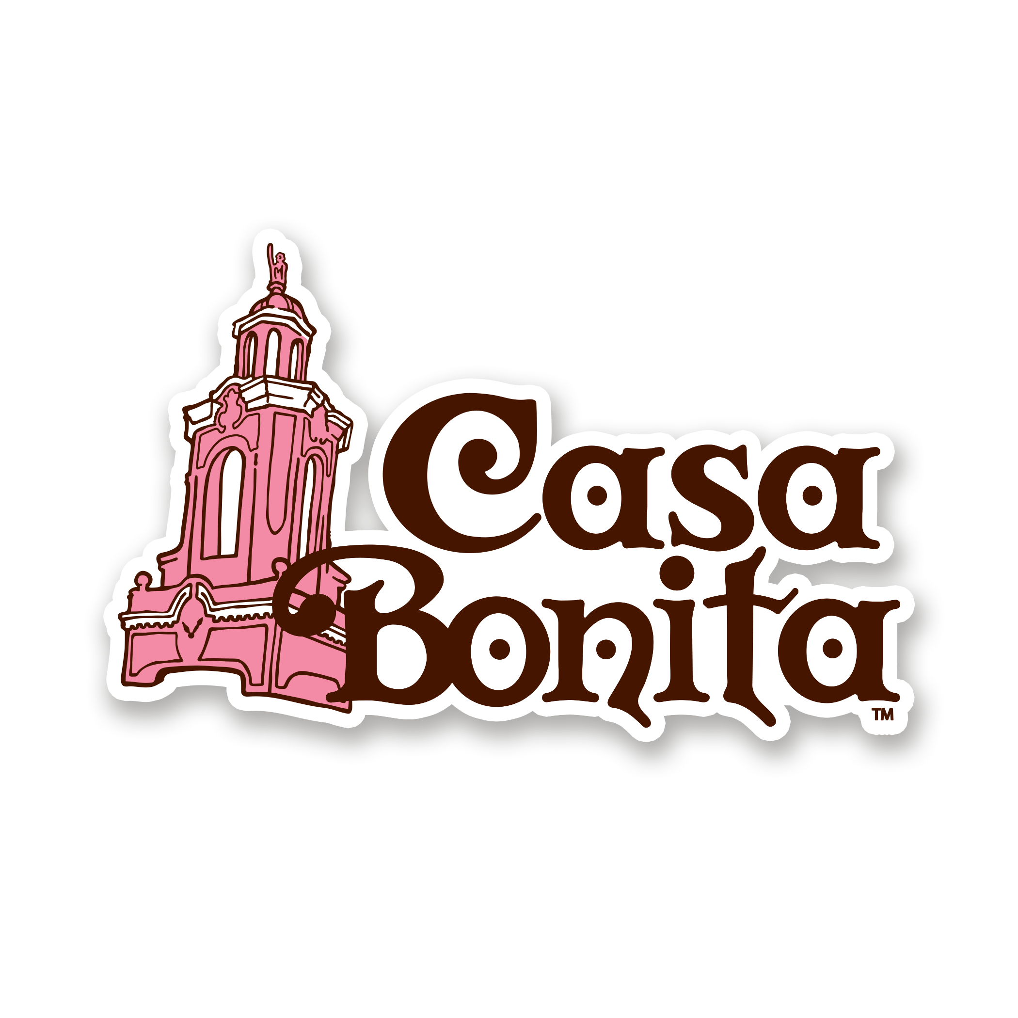 Casa Bonita Tower Logo Sticker