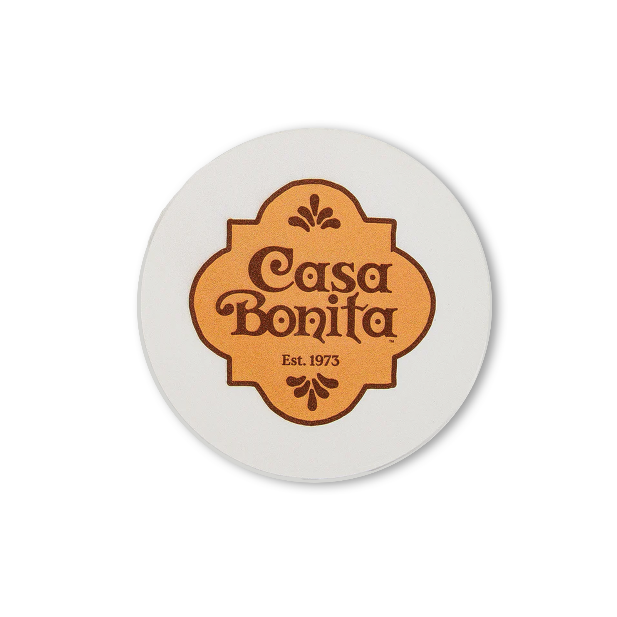 Casa Bonita Yellow Shield Coaster