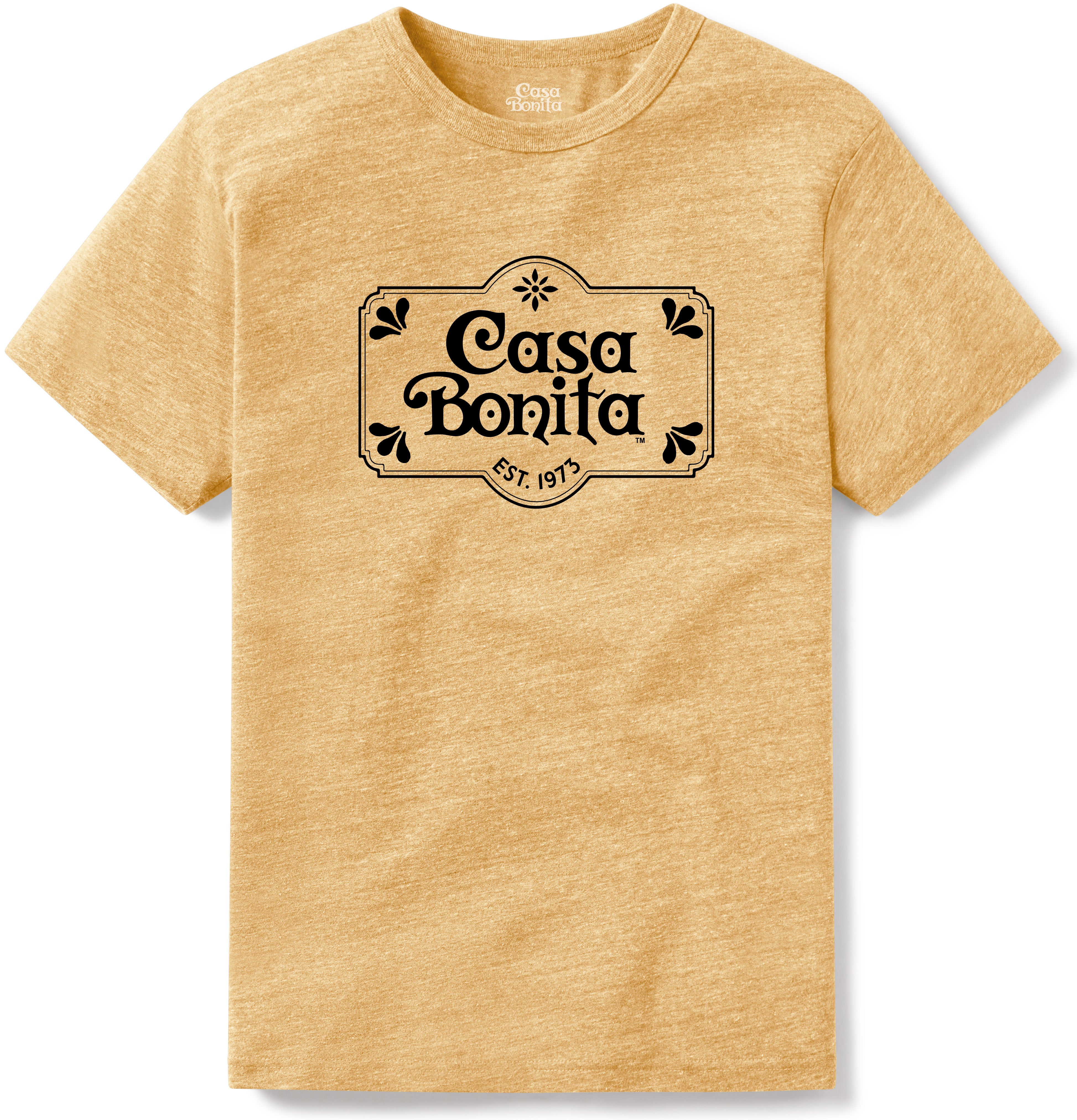 Casa Bonita Gold One Color Shield T-Shirt